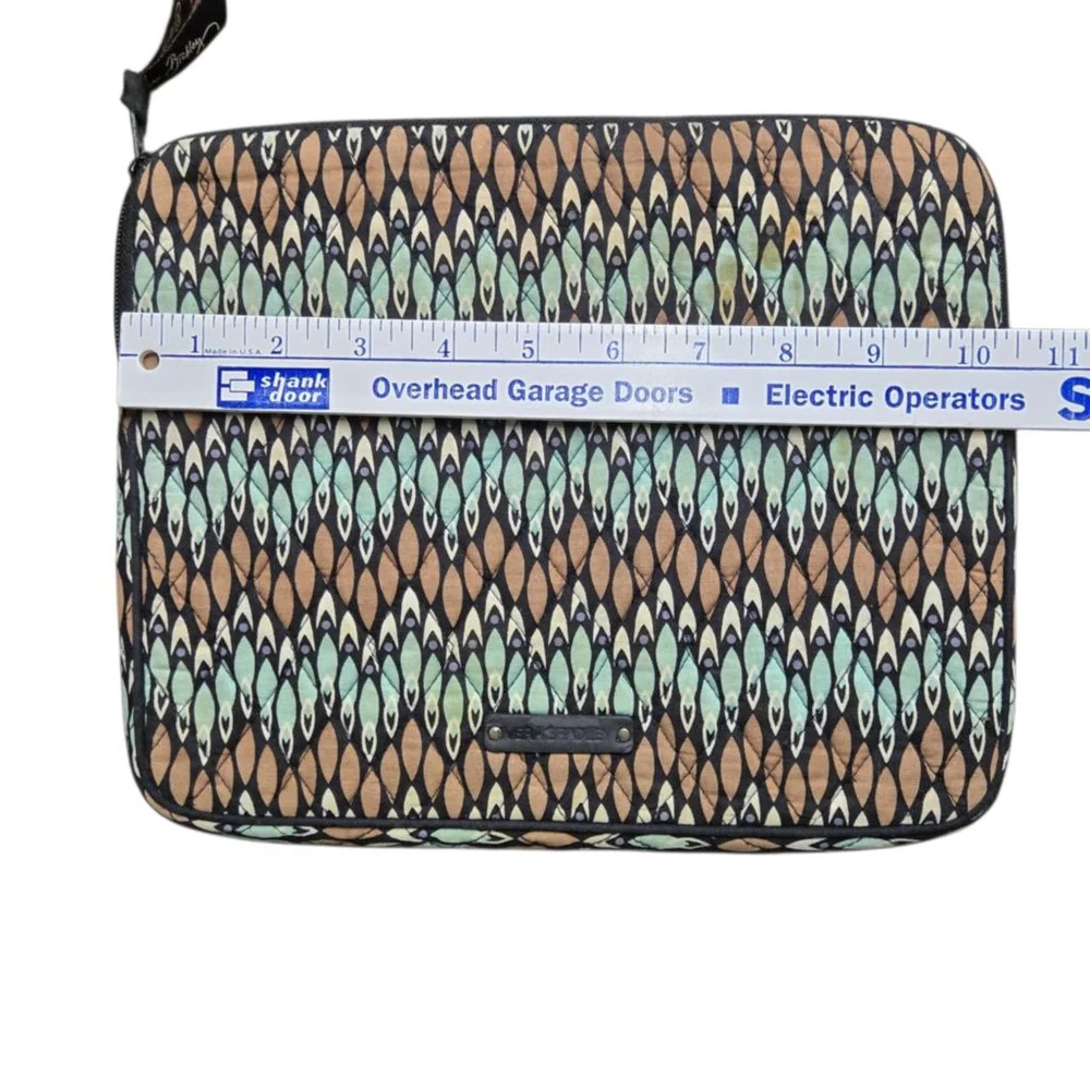 Vera Bradley Sierra Stream Tablet Case Padded I-pad Electronic Devise Brown Blue